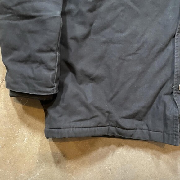 Dickies Black Workwear Canvas Button Zip Up Jacket Men's 2XL - Picture 5 of 7